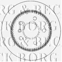 BORG & BECK bbd4487 -  Тормозной диск